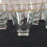 Series of 12 vintage wine glasses