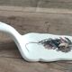 Earthenware pie shovel Obernai décor signed Henri Loux