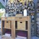 Solid wood storage furniture