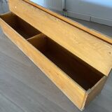 Vintage nursery school chest bench 1980s in pine