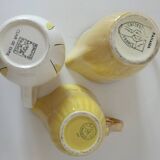 Trio de pichets Salins Clair de Lune Panama Nous Deux vintage