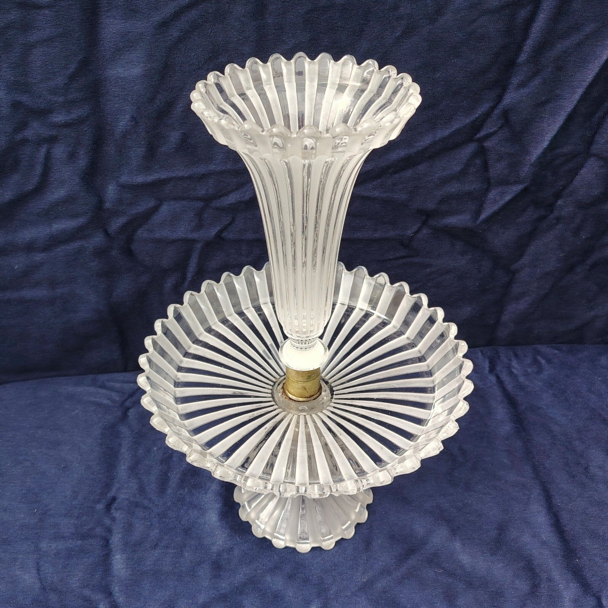 Centrepiece/bouquet holder, Baccarat crystal, vintage