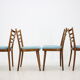 Set of four dining chairs, 1960´s.