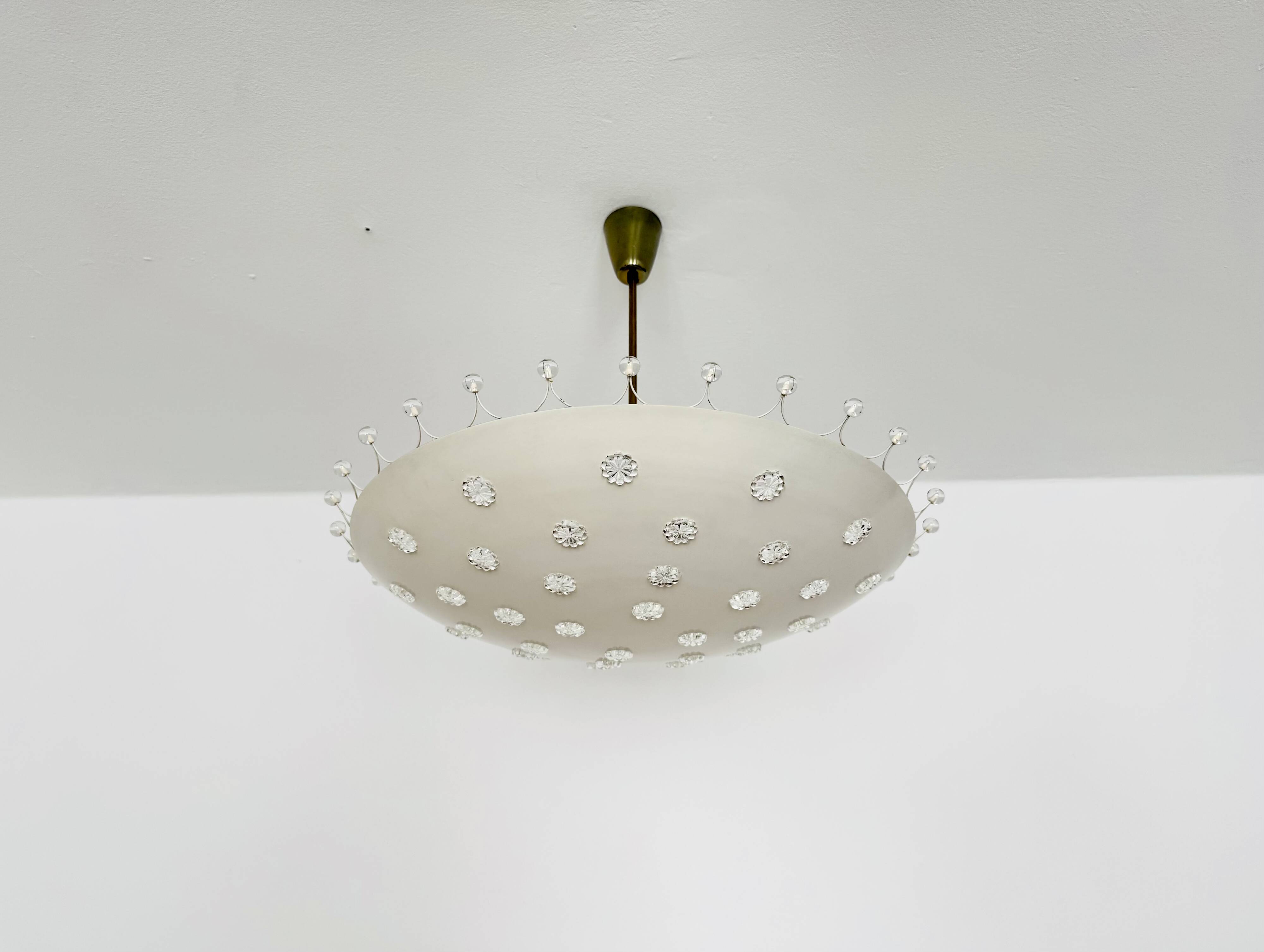 XL Crystal Glass Uplight by Emil Stejnar for Rupert Nikoll