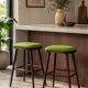 Pair of vintage stools Scandinavian style wool v