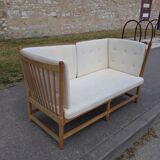 2-seater sofa 1789 spoke back by Borge Mogensen in oak