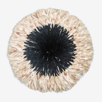 Juju hat black outline beige of 70 cm