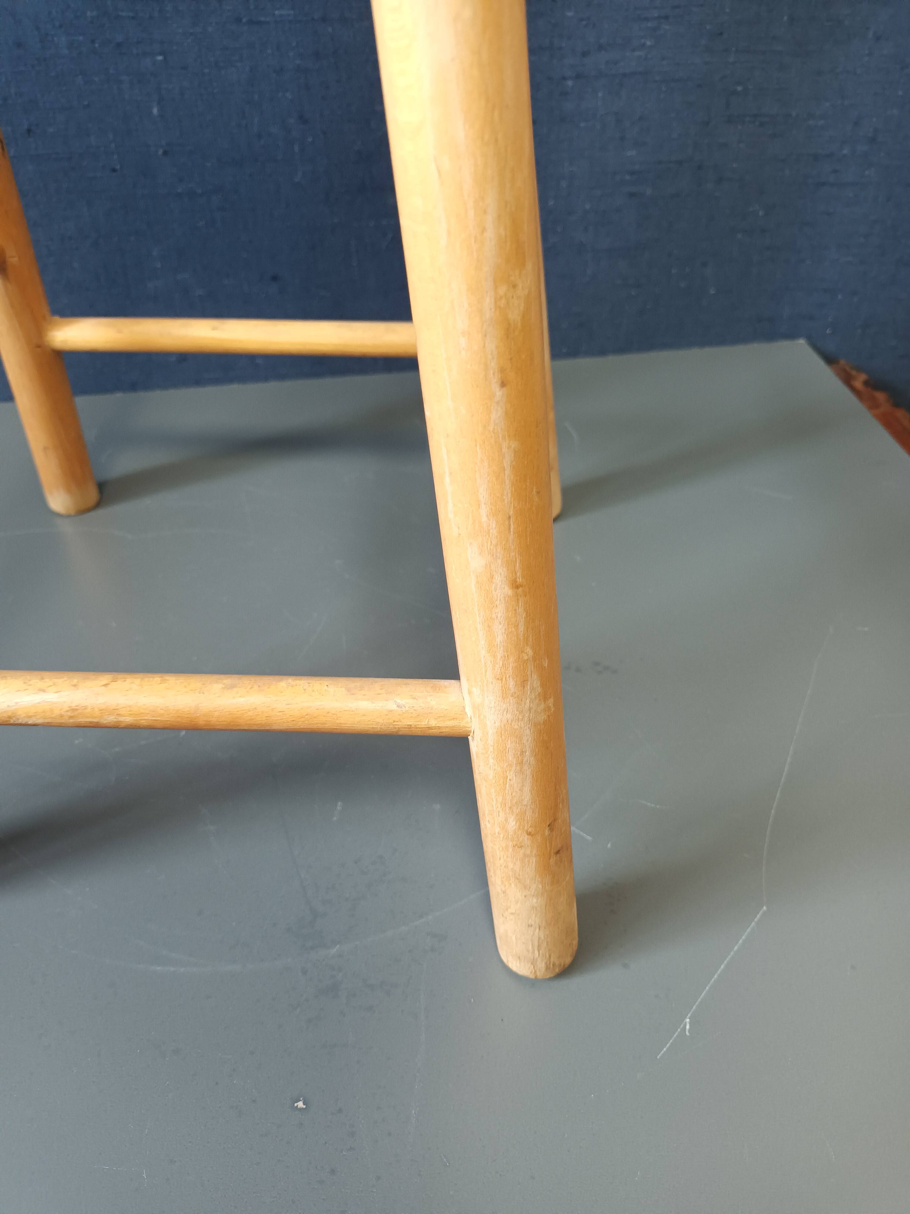 Beech wooden stool