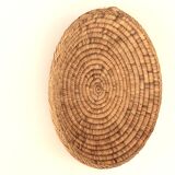Braided round basket or wall decoration, 70s
