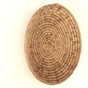 Braided round basket or wall decoration, 70s