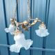 Bronze angel chandelier