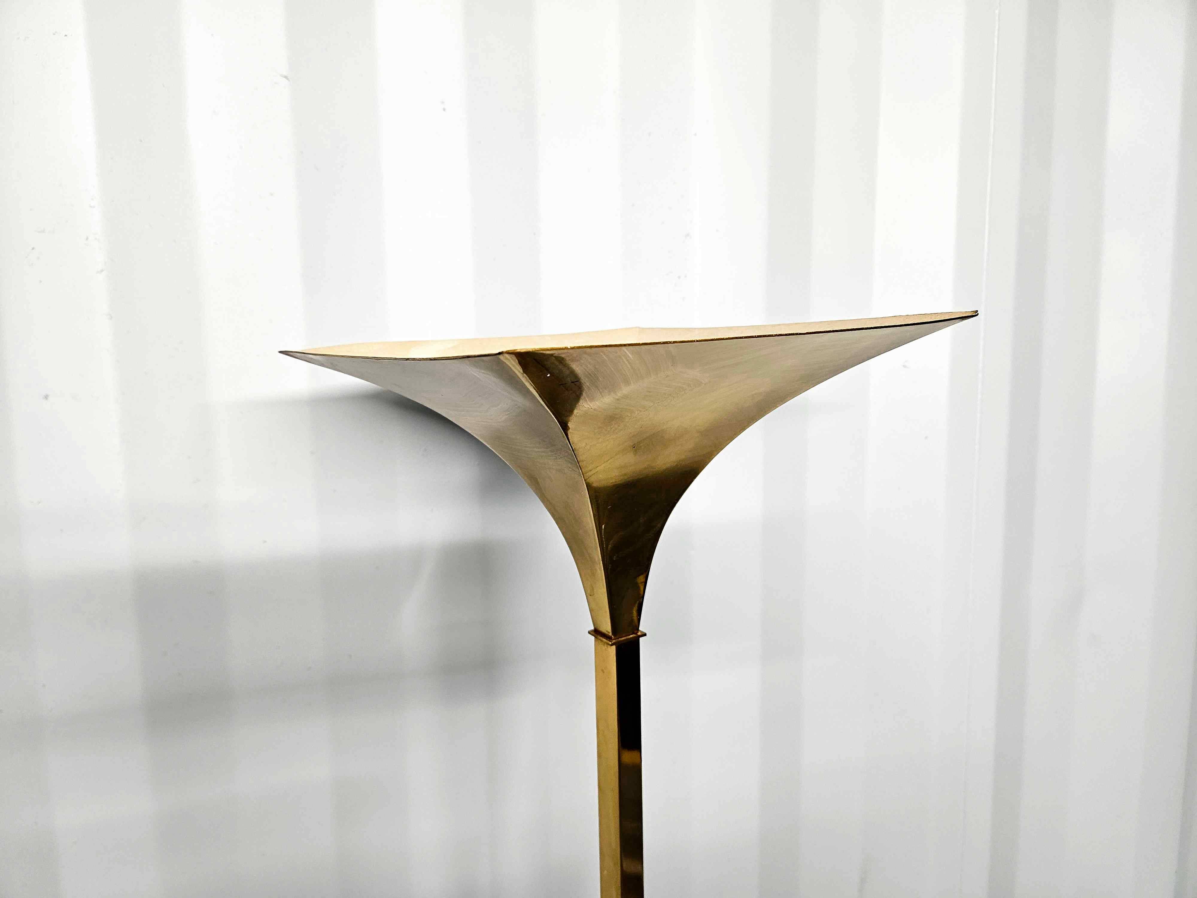 Brass Floor Lamp Italian Design by Relux Milano - 1980s