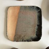 large enamelled ceramic pocket emptier signed Claude Champy, France