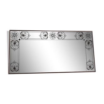 Mirror of brasserie or bistrot art deco 1960