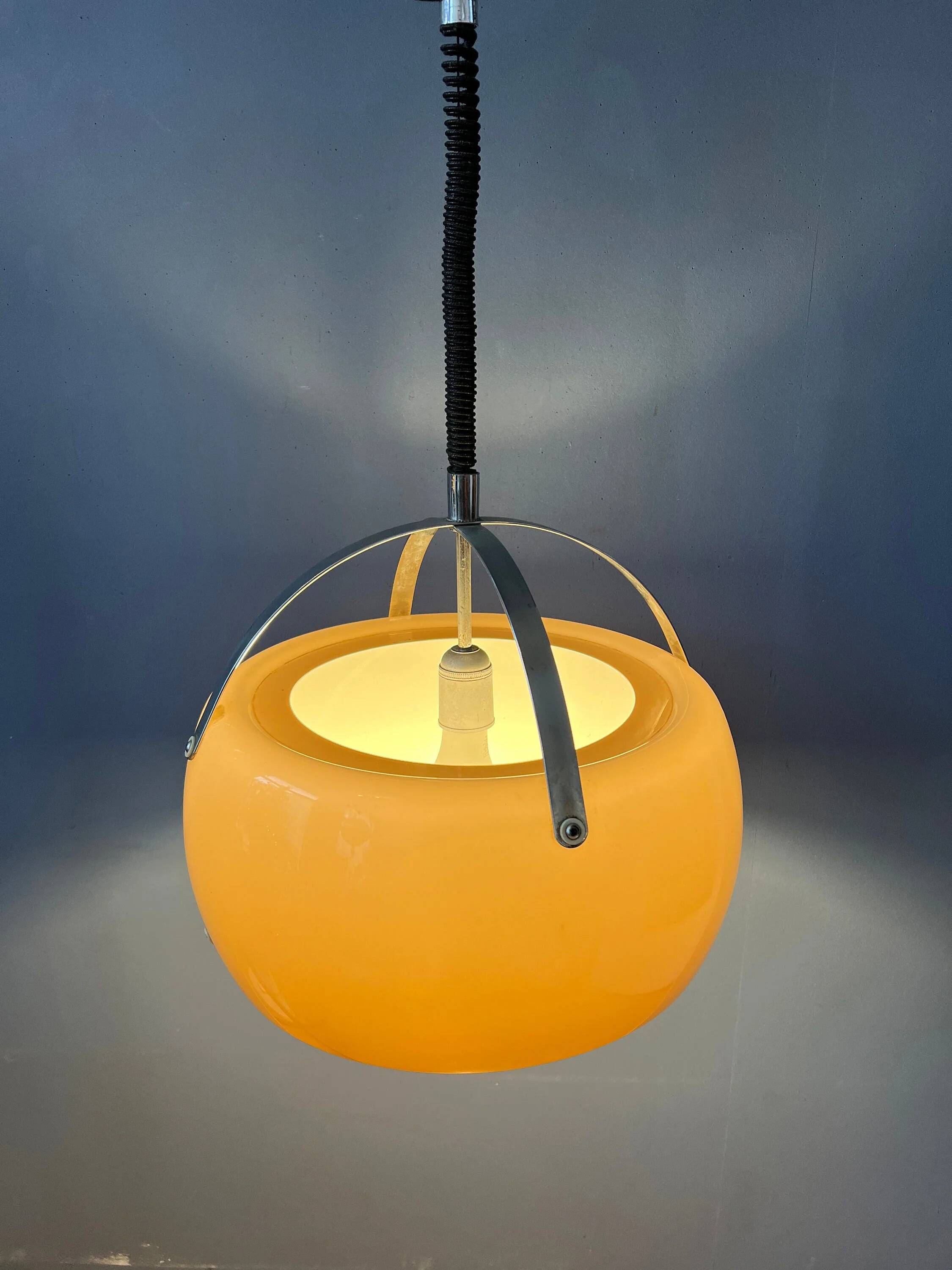 Vintage Tronconi suspension, Space Age luminaire