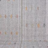 Neutral Vintage Turkish Vintage Kilim Rug skuc256