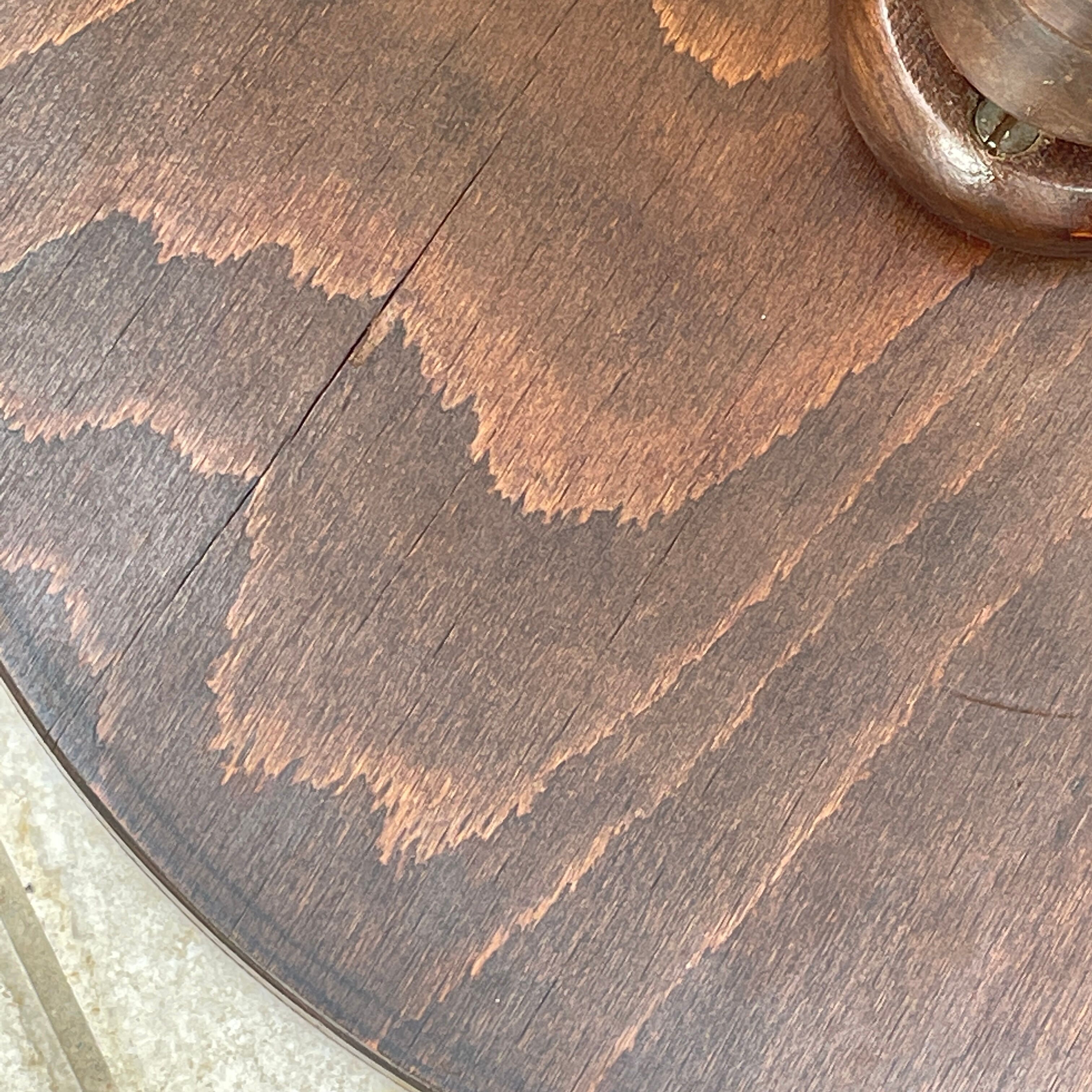 Charles Dudouyt wooden pedestal table