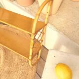 Vintage rattan shelf "Gabriella"