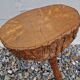 Vintage solid wood tripod stool