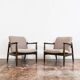Kvadrat Customizable Pair Of Restored Mid Century Armchairs, 1960's
