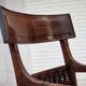 1920-30s, set of 2 armchairs, design after Georges Jacob, carved teak wood.