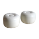 Paire de poufs gonflables années 70