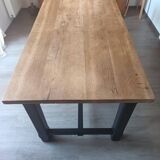 Solid oak farmhouse table
