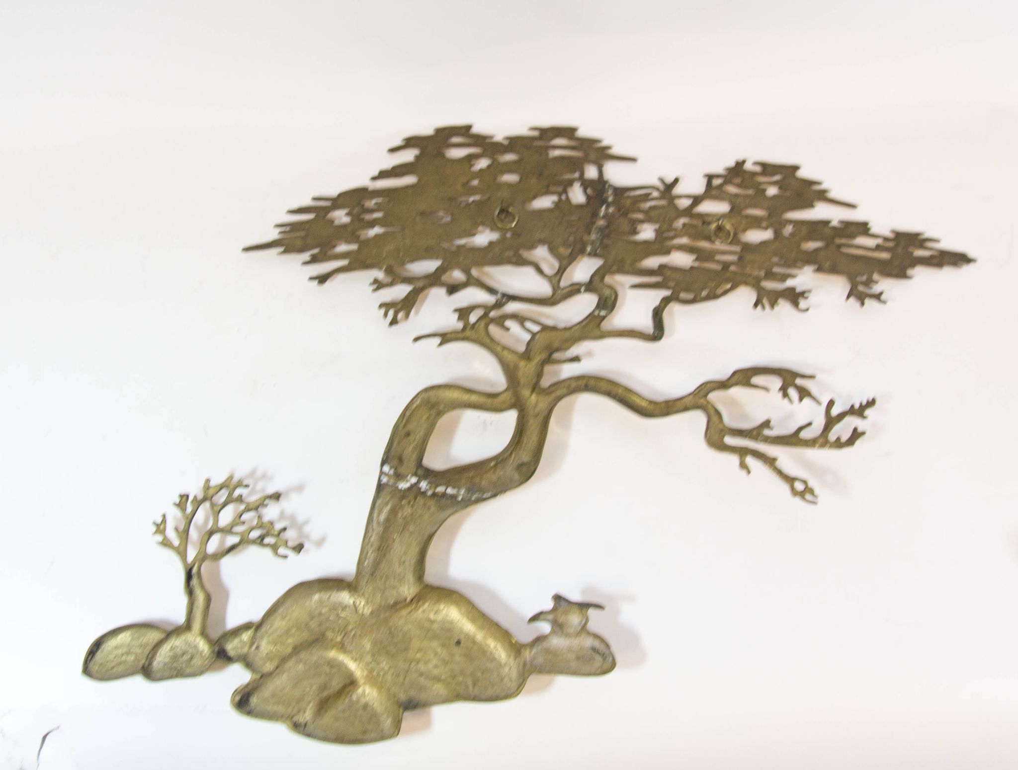 Brass wall sculpture