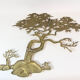 Brass wall sculpture