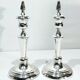 Pair of Silver Candle Holders Egypt