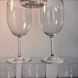 4 Perfection and 2 Byzantine Baccarat glasses