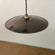 Hanging lamp in black enamelled plate