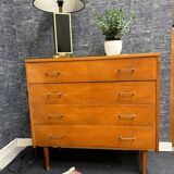 Vintage chest of drawers with spindle legs