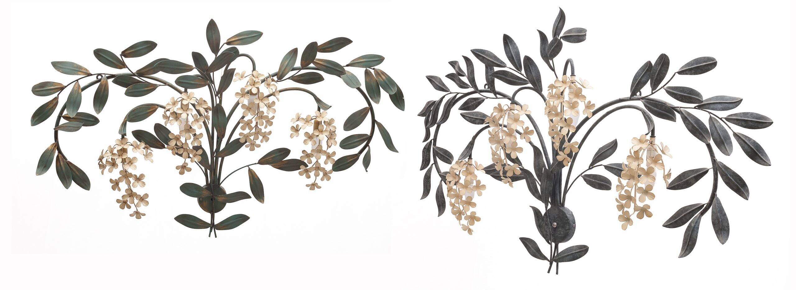 Pair of very large wall sconces