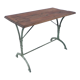 Art nouveau bistro table with cast iron frame
