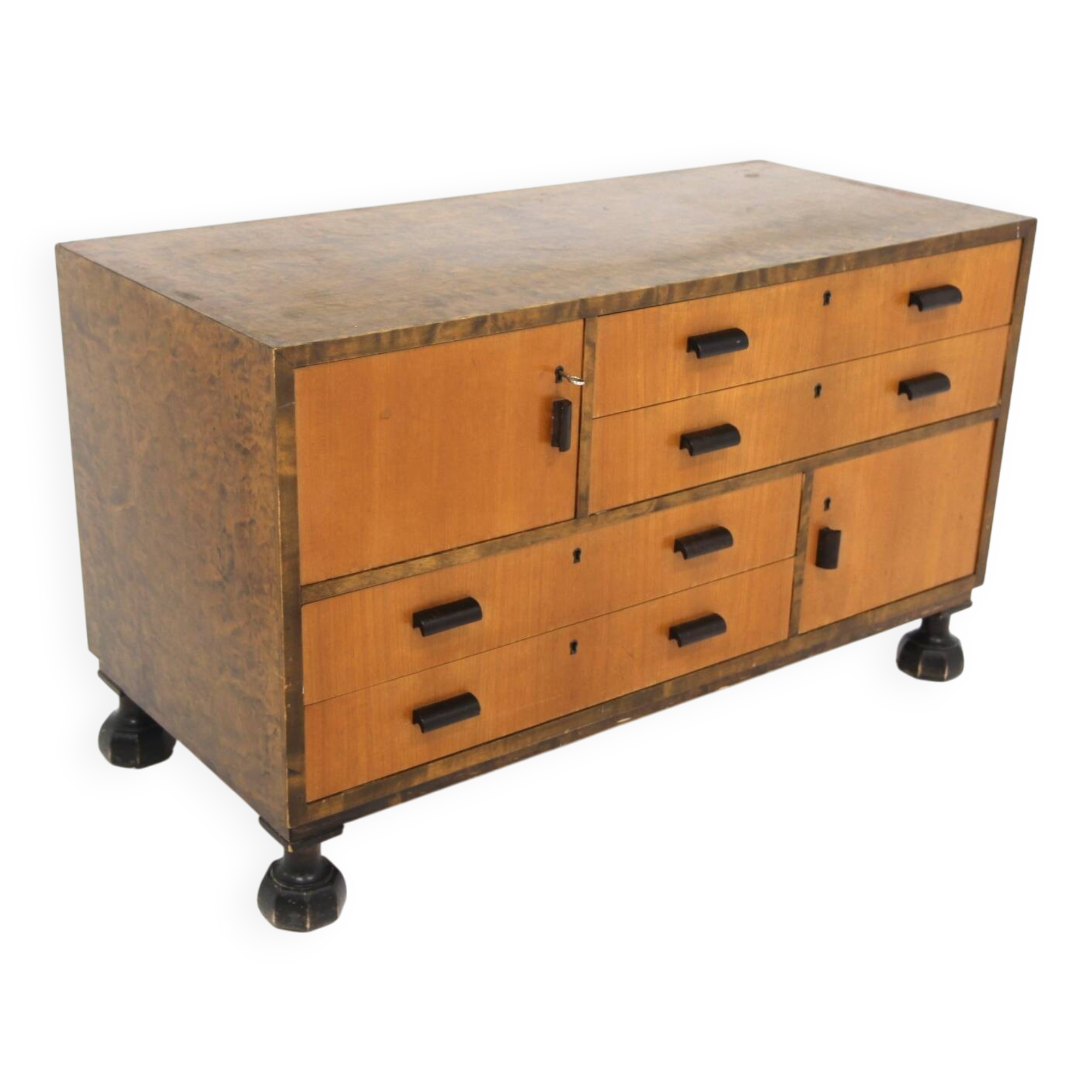 Commode  scandinave en bouleau, Axel Larsson, Bodafors, Suède, 1960