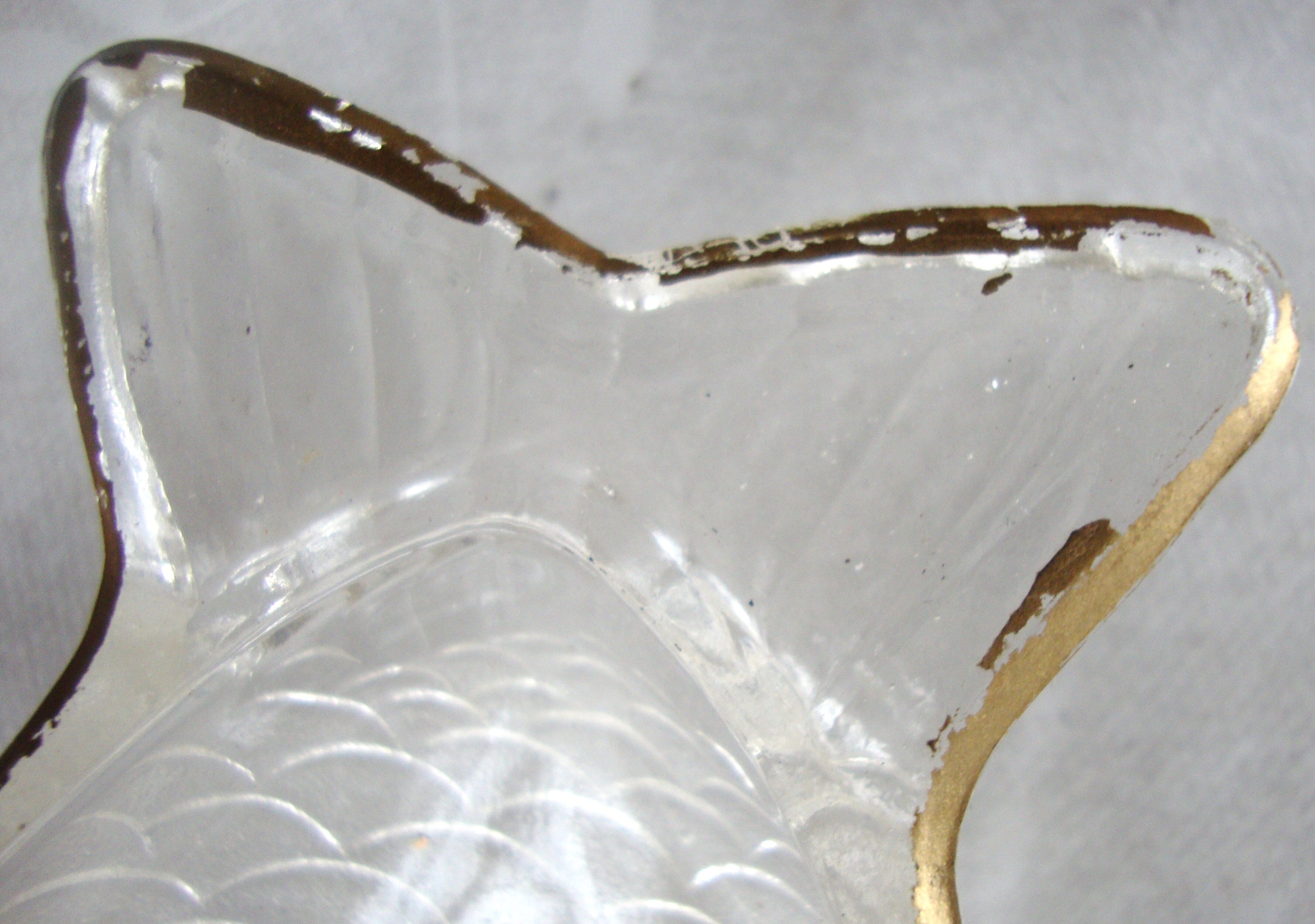 Pair of vintage glass ravier