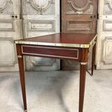 Louis XVI style flat desk in mahogany from around 1950.
