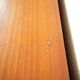 Vintage bookcase with metal feet
