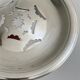 Old silver-plated metal presentation butter dish in Coquillor style
