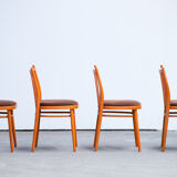 Series of 4 chairs bistrots scnadinave vintage