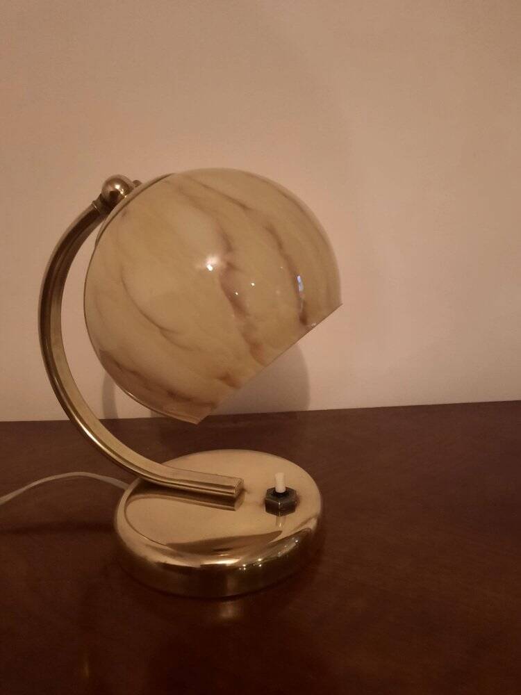 Bauhaus Brass Table Lamps, Germany, 1930s