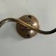 Small simple 2-headed brass wall light, 1950s, Italy.