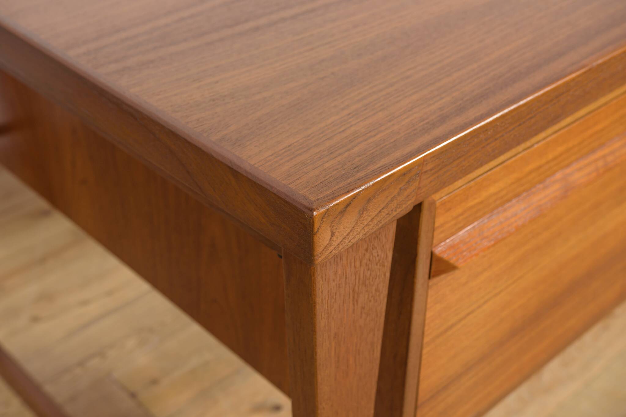 Teak Model 70 Desk by Kai Kristiansen for Feldballes Møbelfabrik, 1960s