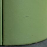 Matcha table, set of 2 leather and plexiglass coffee tables