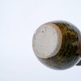 Small pitcher in dark brown glazed stoneware 1970
