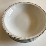Set of 6 plates cap mid century neo classic Scandinavian 1960