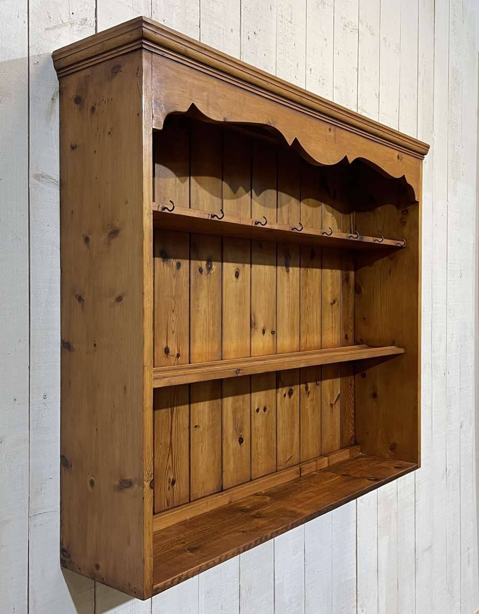 1950s English pine shelf