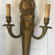 Pair of bronze castle appliques 55cm