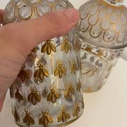 Lot of 2 vintage Guerlain Cologne perfume bottles.